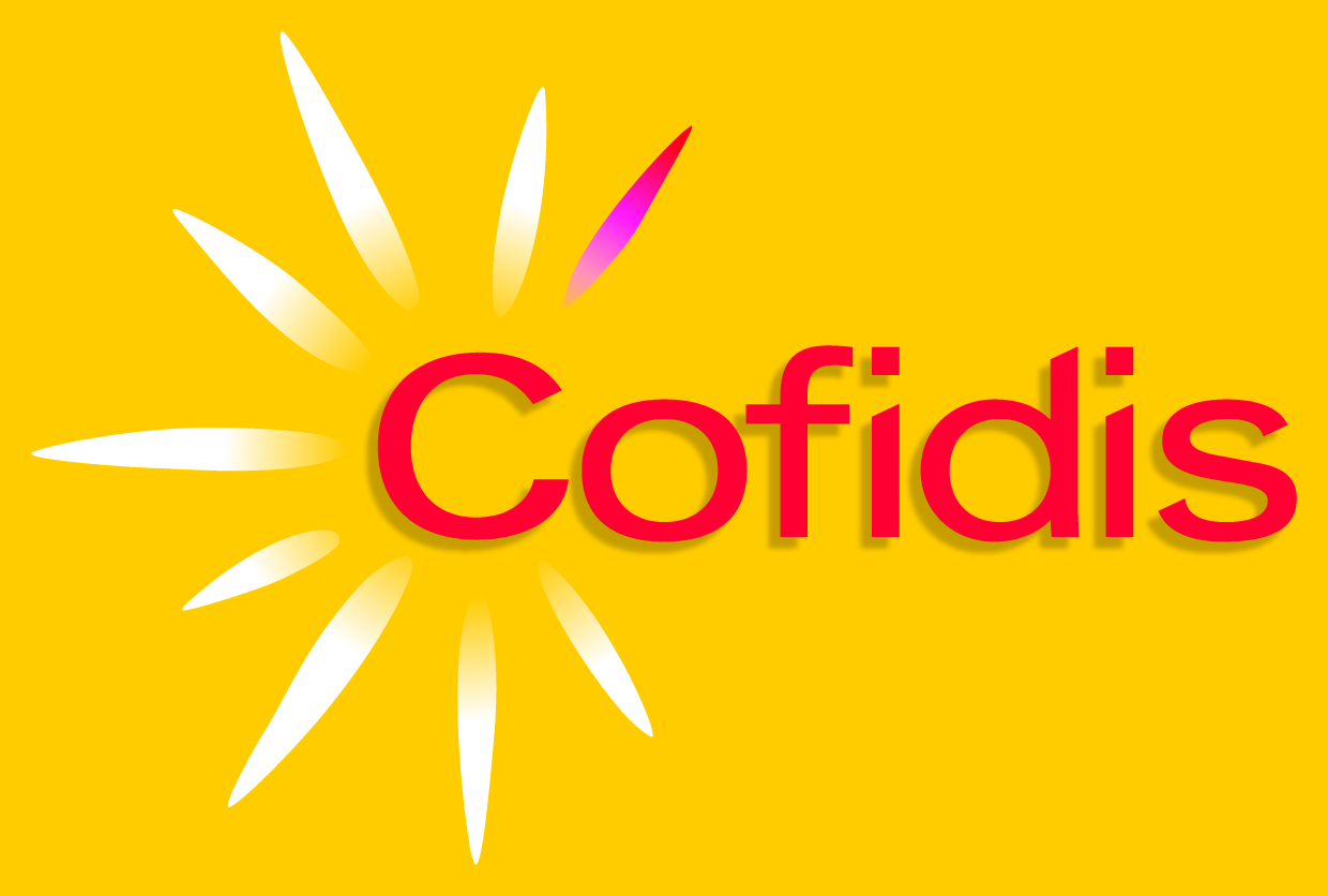 Logo firmy Cofidis, která vznikla ve Francii, a své úvěry poskytuje také v Čechách. Patří mezi nejlevnější poskytovatele.