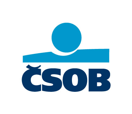 Logo banky ČSOB, která nabízí půjčku s úrokem začínajícím na 4,9 % ročně.