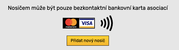 Přidání platební karty na eshopu BrnoID. Platební karta slouží jako nosič pro šalinkartu - vše je zdarma.
