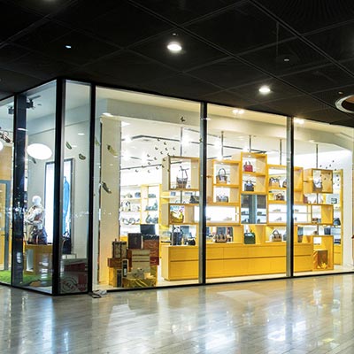 Mall Storefront Glass