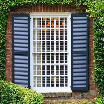 Louvered Exterior Shutters