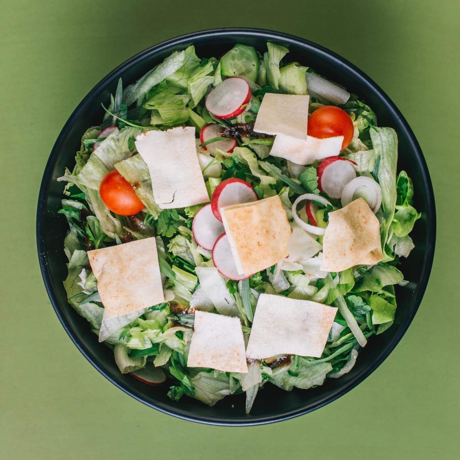 Crunchy Salad with Pita Chips Recipe The Student Food Project