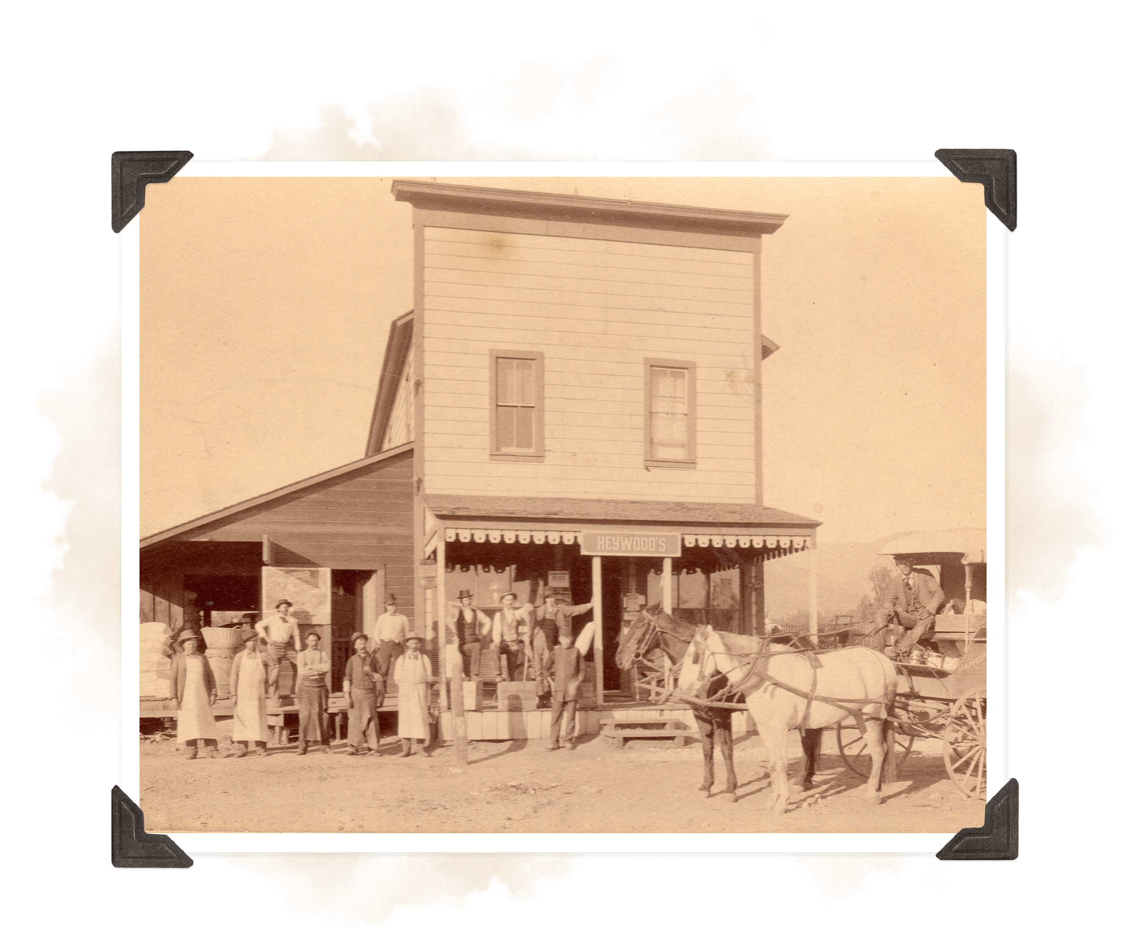 Leander and Stage, Heywood's Dry Goods, San Bernardino