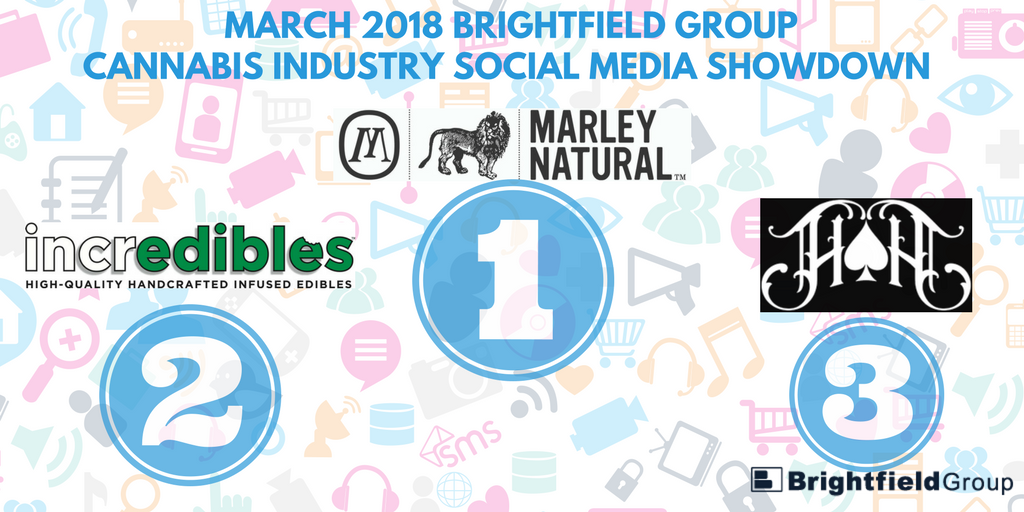 brightfield group graphic of first second and third social media winners