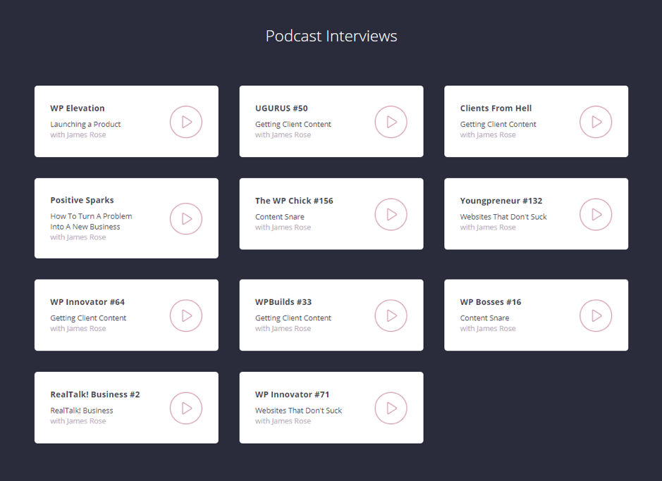 Content Snare Podcasts