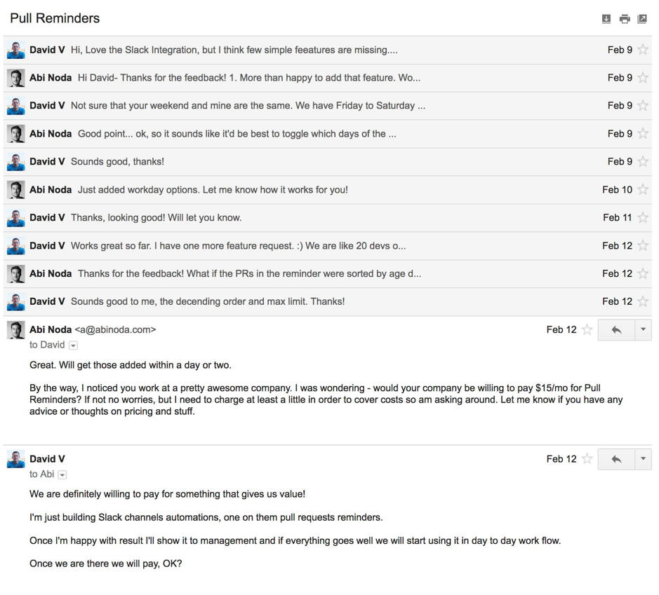 Pull Reminders Email