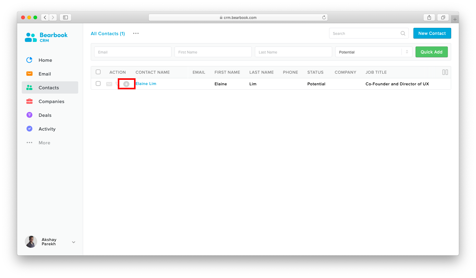 Activities Bearbook CRM