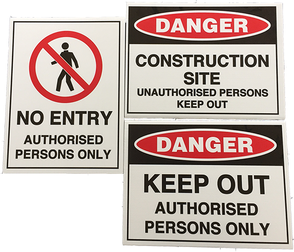 Free Builder's Signage