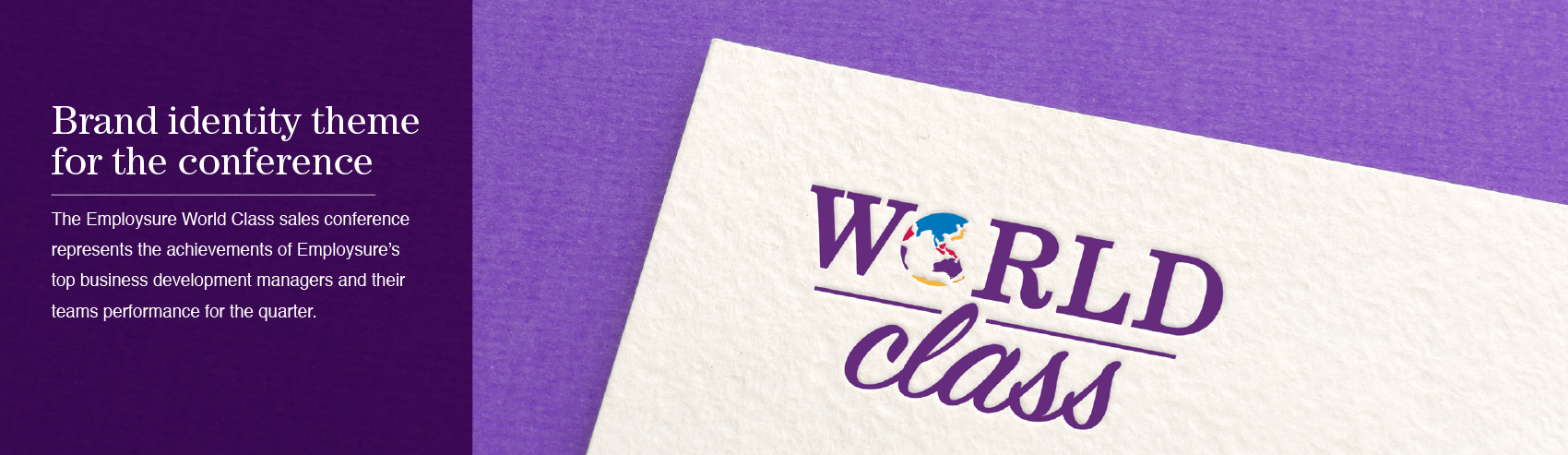 Print example of World Class Branding