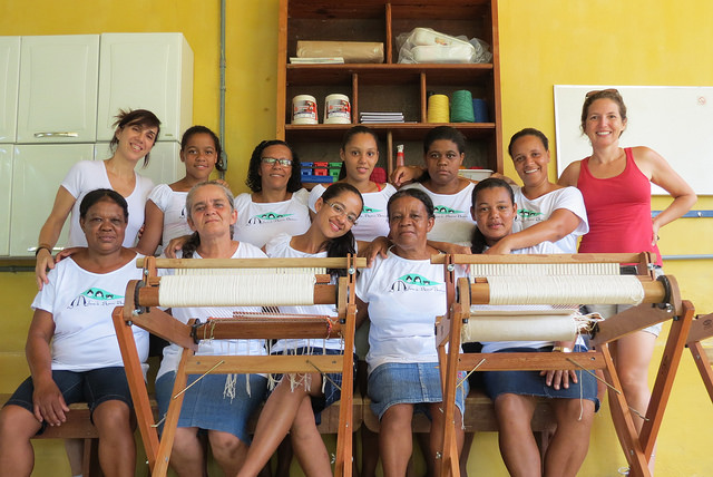 As mulheres da Reserva Botanica com Mônica e Cecília