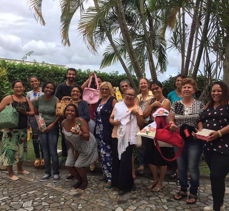 Turma da Escola de Negócio das Artesãs em Itaguaí/RJ financiada pelo Porto Sudeste