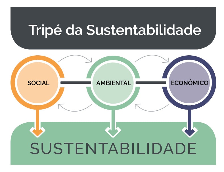 Tripé da Sustentabilidade: social, ambiental e econômico
