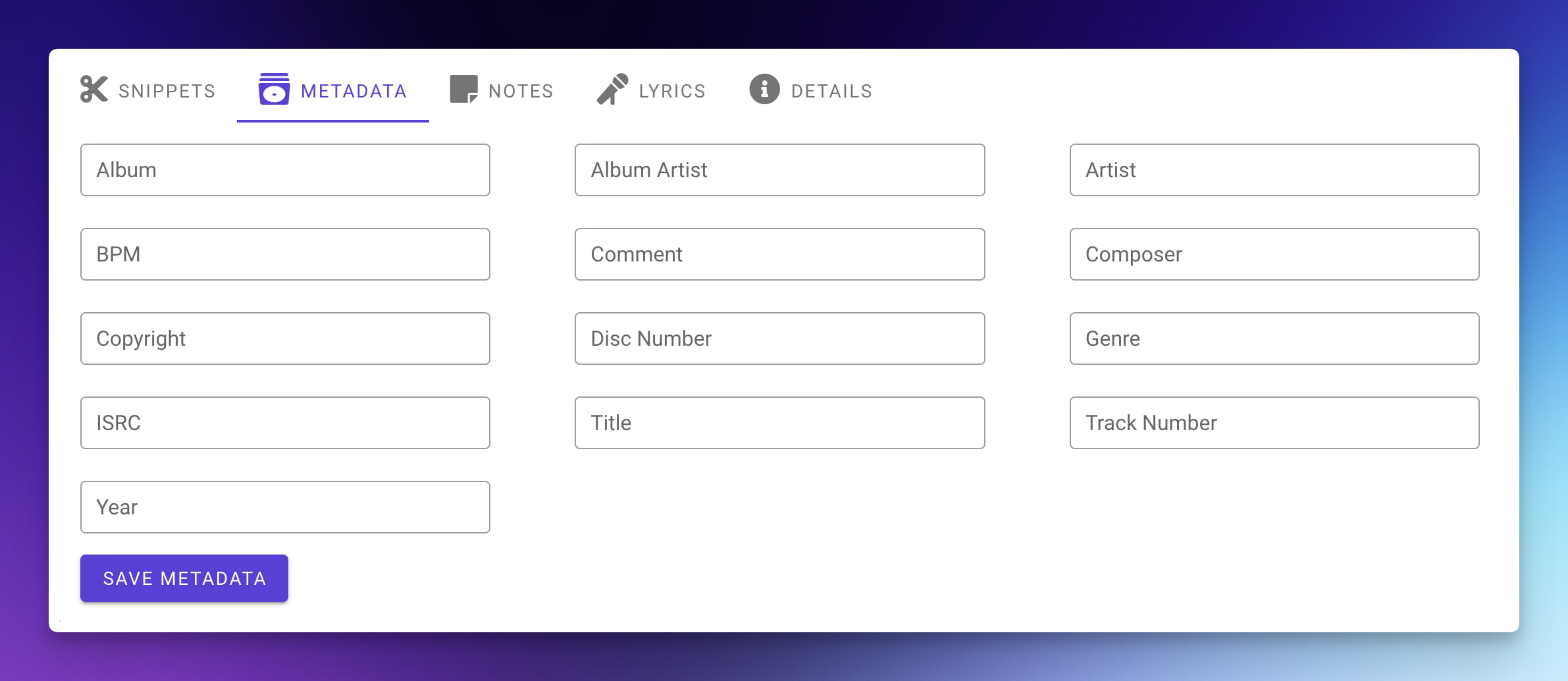 Edit your audio metadata with ReelCrafter
