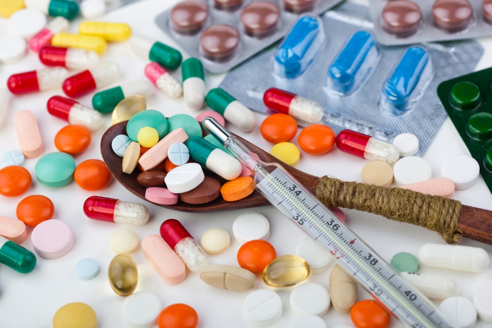Assortment of prescription drugs