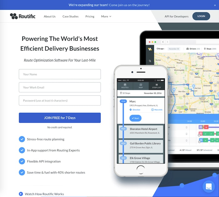 Route Efficiency Tool