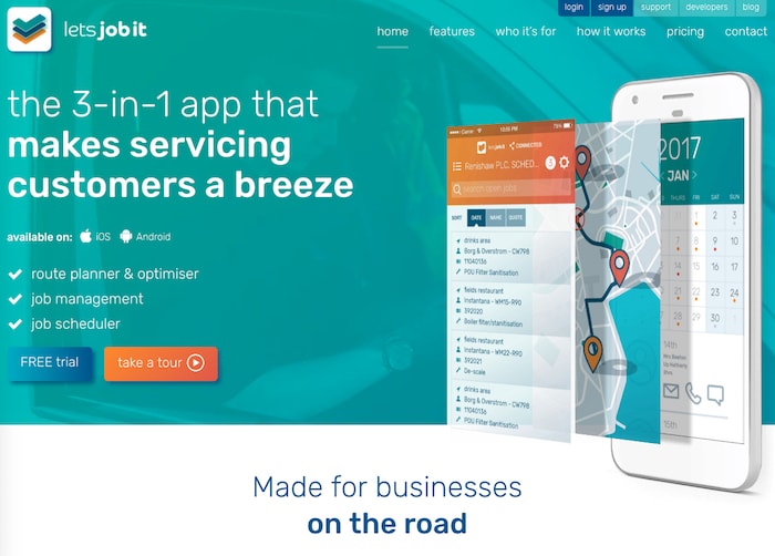 Route Planning and Job Management Tool