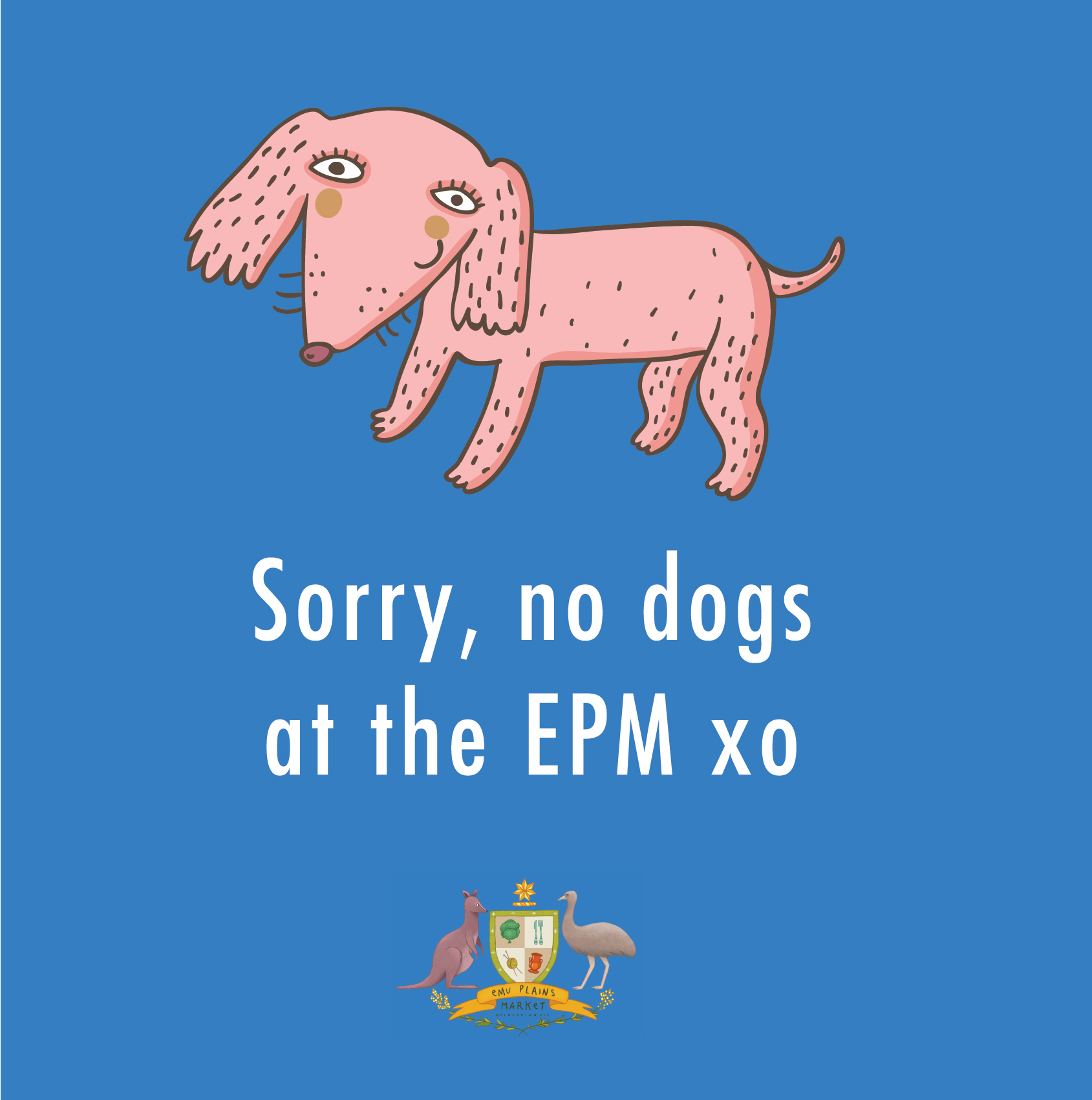 Sorry, no four legged friends at the Emu Plains Reserve :(