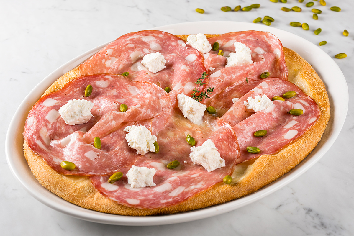 Pizza con Pistacchio Verde di Bronte DOP