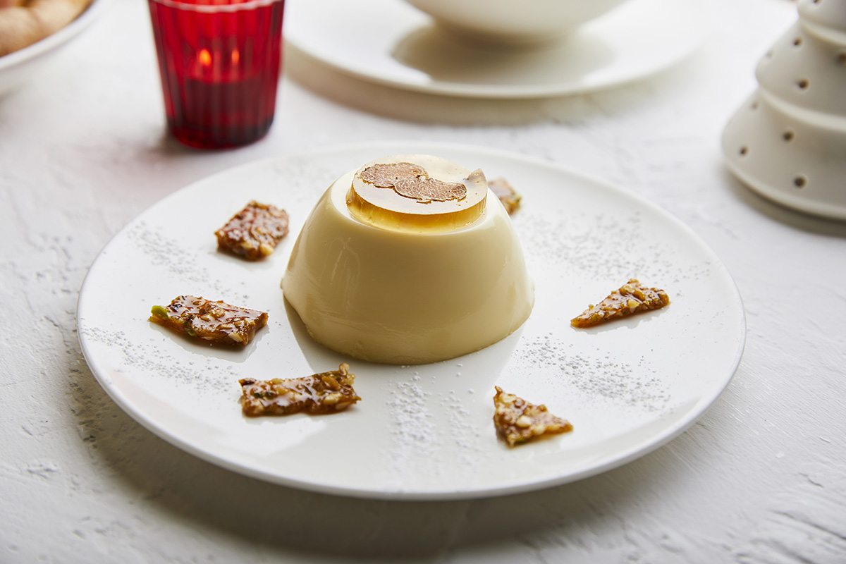 Panna Cotta con Tartufo Bianco di San Miniato