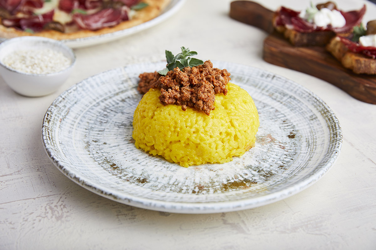 Tortino di Riso con Ragù di Cinghiale
