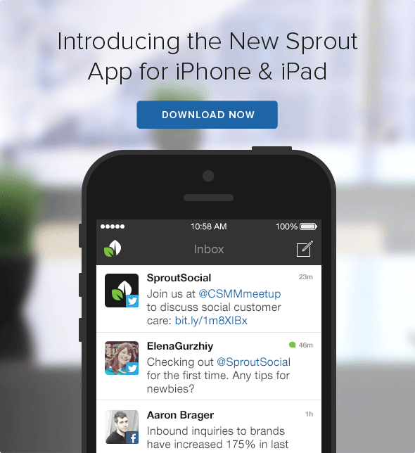 Sprout social product release email