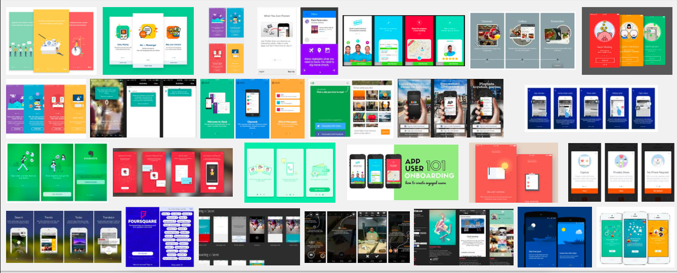 app onboarding screens