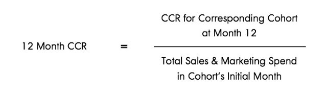 The Cumulative Cohort Revenue (CCR) equation