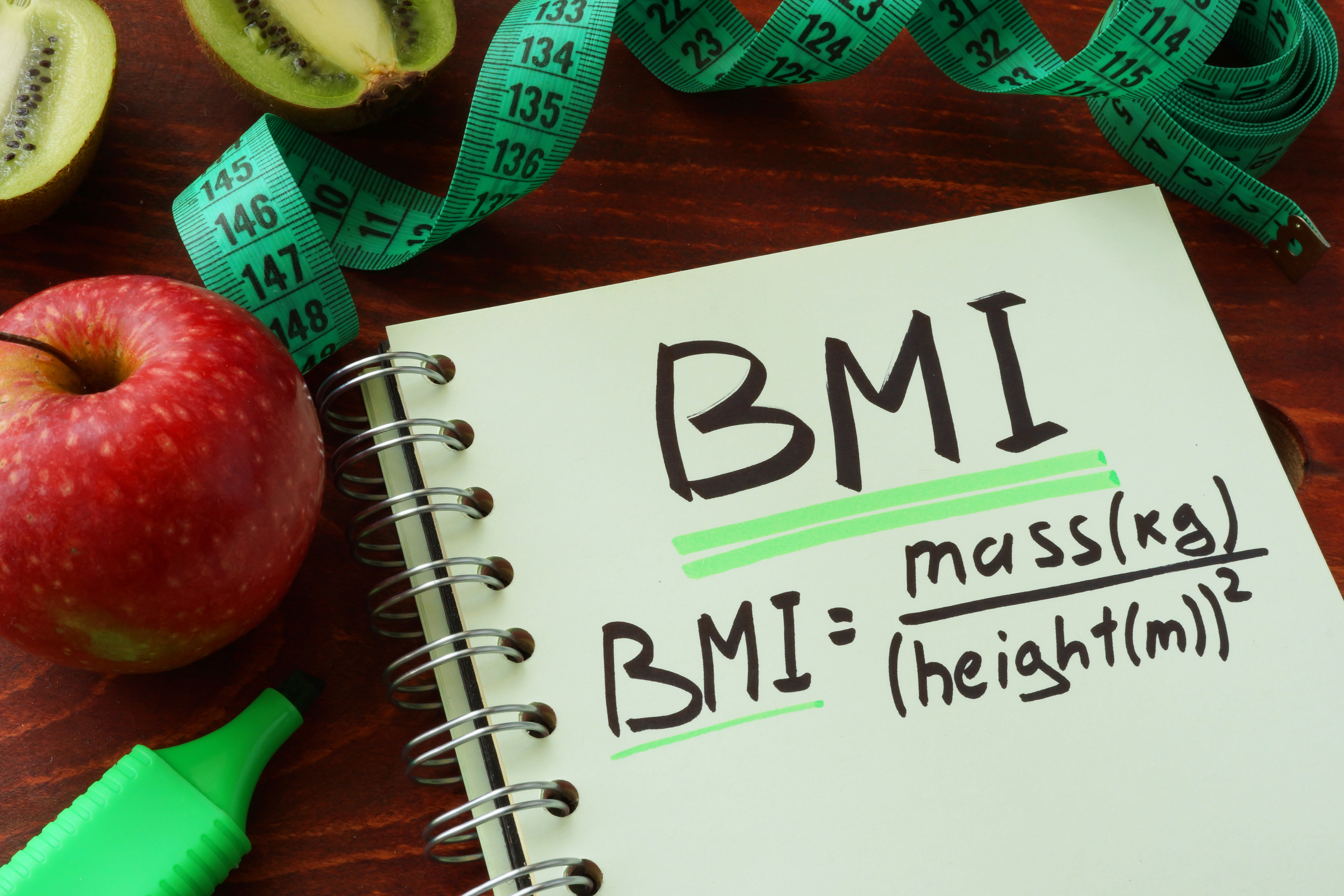 BMI reading weight mass