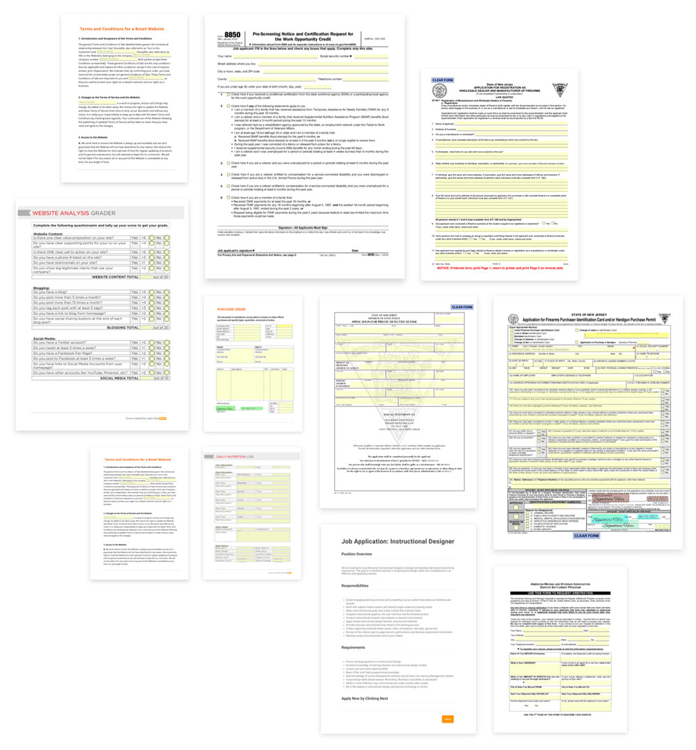 Choose from hundreds of the best form templates.