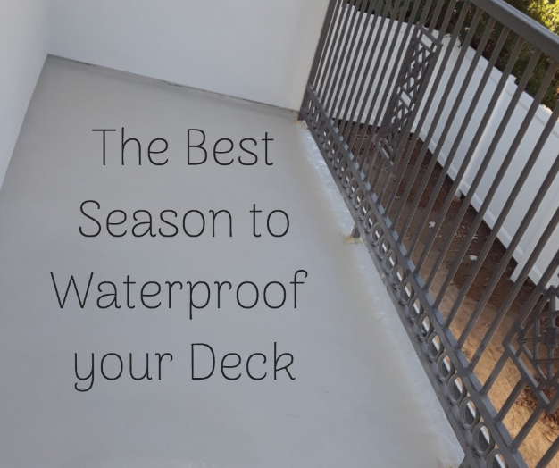 sealing a deck for the first time