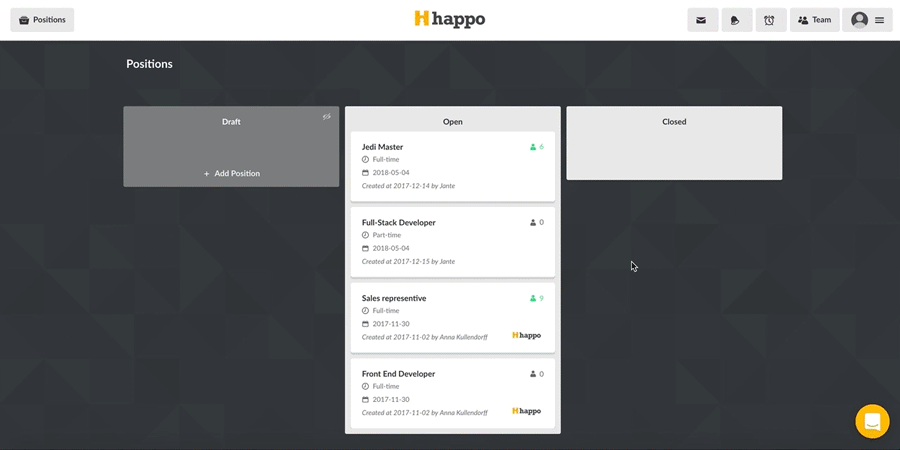 Streamline your recruitment process in Happo ATS