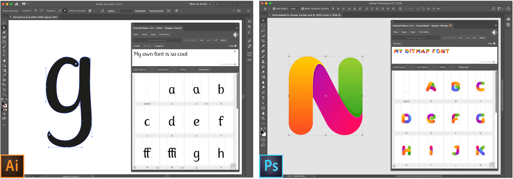 import fontstand font into illustrator