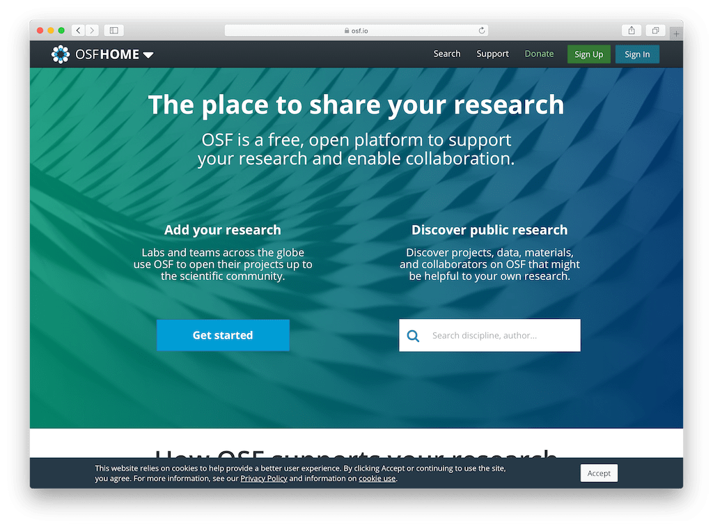 research repository examples