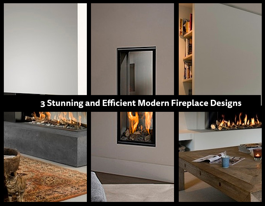 Stunning and Efficient Modern Fireplaces
