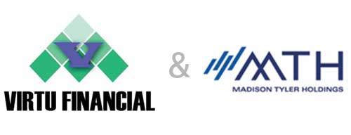 virtu financial and mth logos