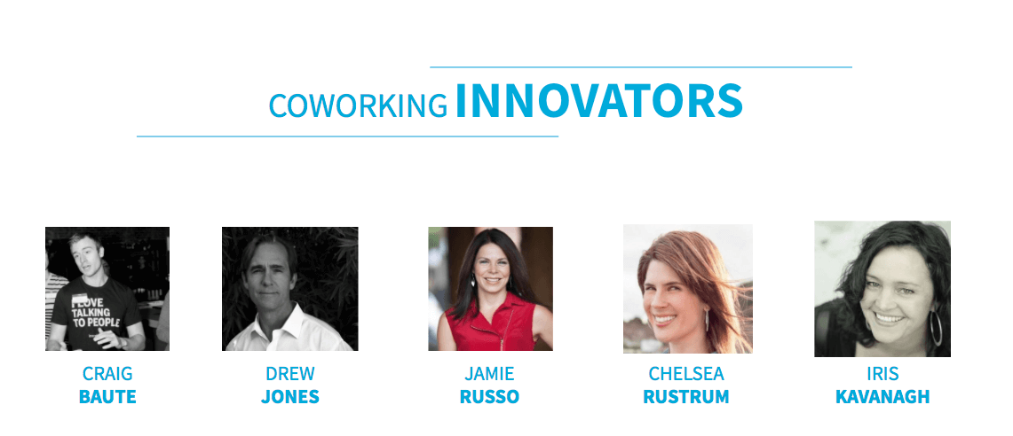 Coworking Innovators Coworking Influencers 2018