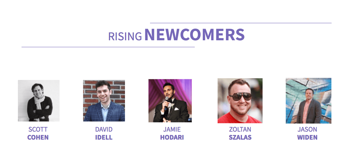 Rising Newcomers Coworking Influencers 2018