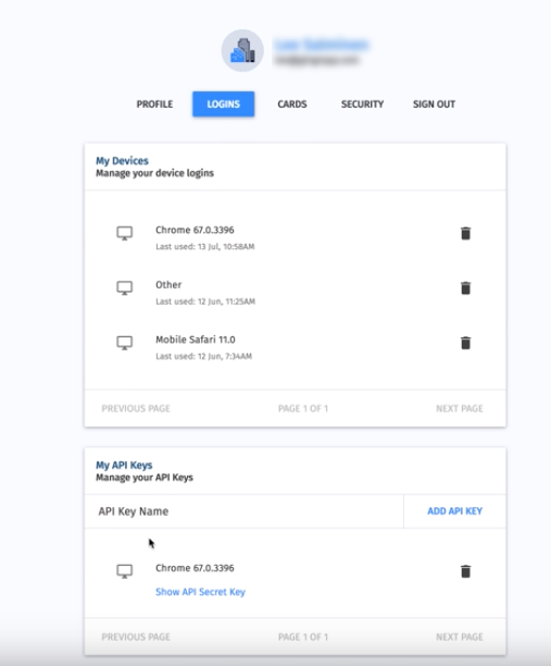 Kisi api key