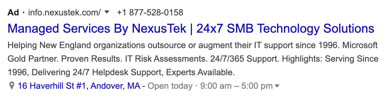 MSP google ads