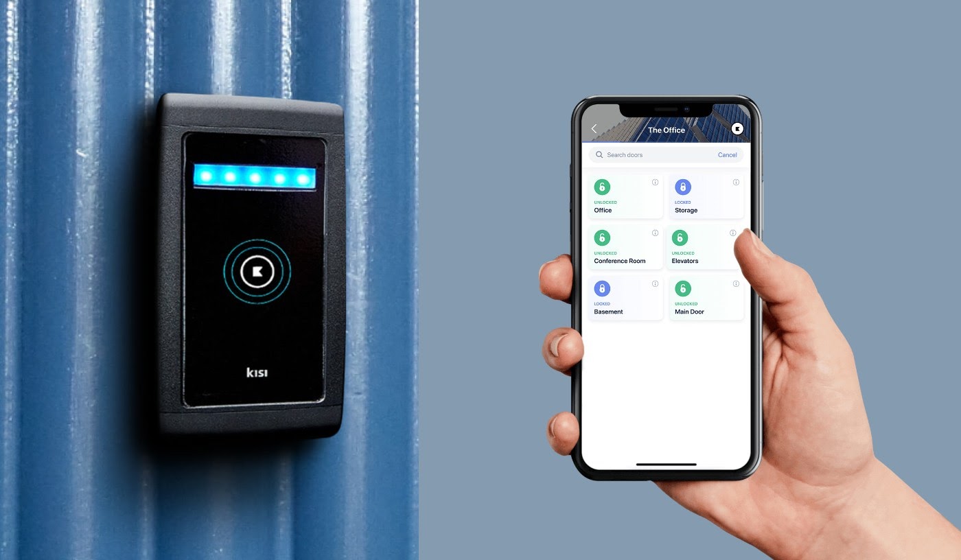 Kisi mobile app and NFC Door Reader