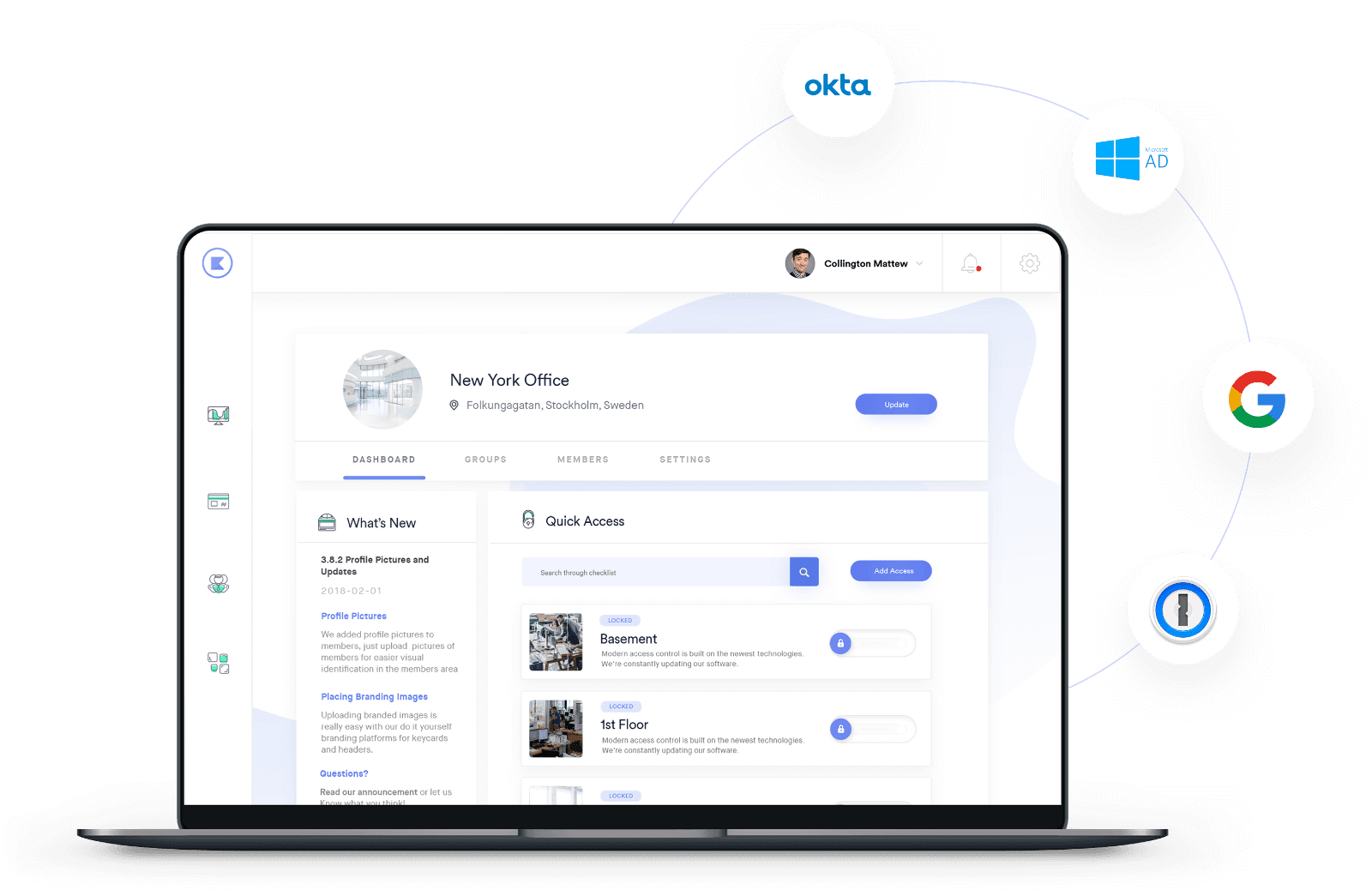 Cloud-based access control dashboard