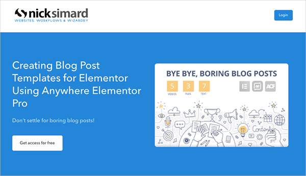 Creating Blog Post Templates for Elementor Using Anywhere Elementor Pro