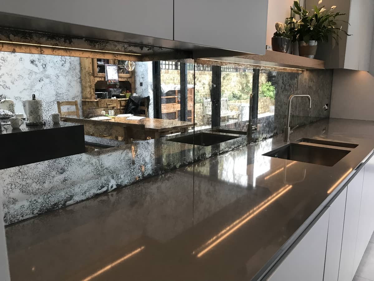 Original Vintage Antique Mirror Glass Splashback Saligo Design Project Original Vintage Antique Mirror Glass Splashback