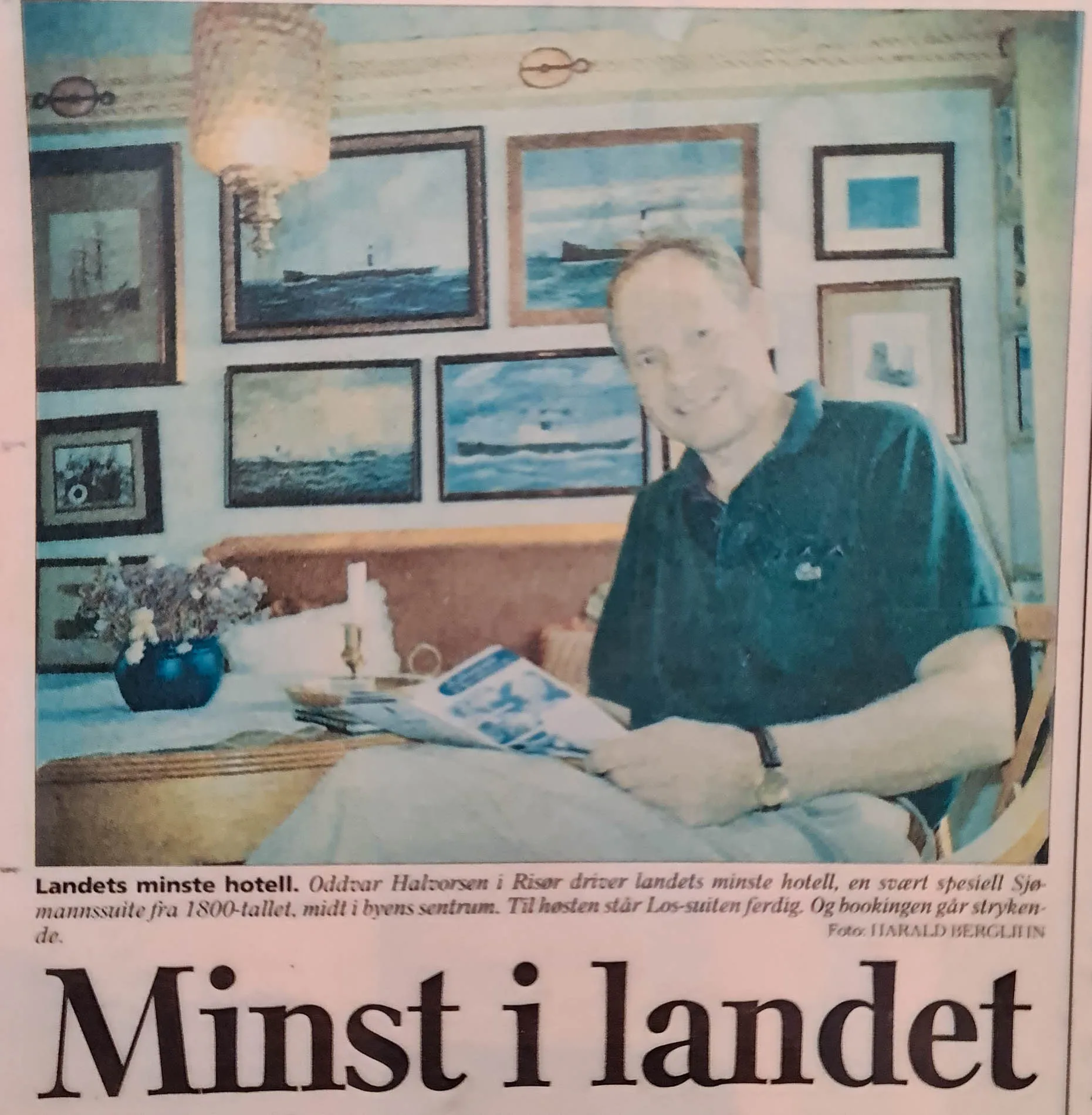 Bilde av Oddvar i den første suiten