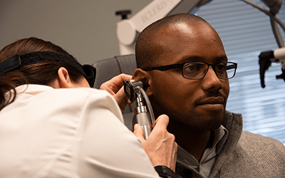 An Otolaryngologist treats patients for Sinus Inflammation and Pressure