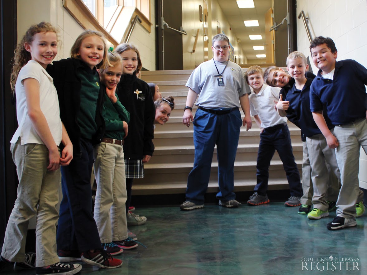 Randy Cakl and students