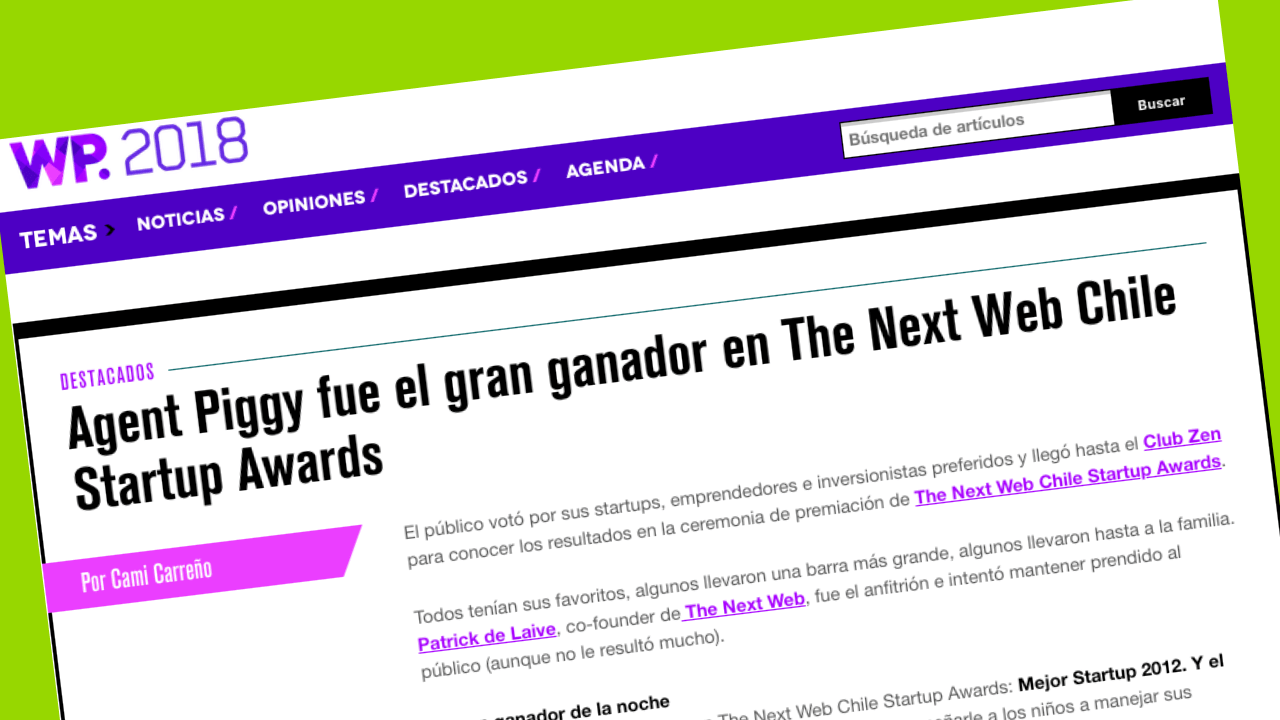 Startup awards