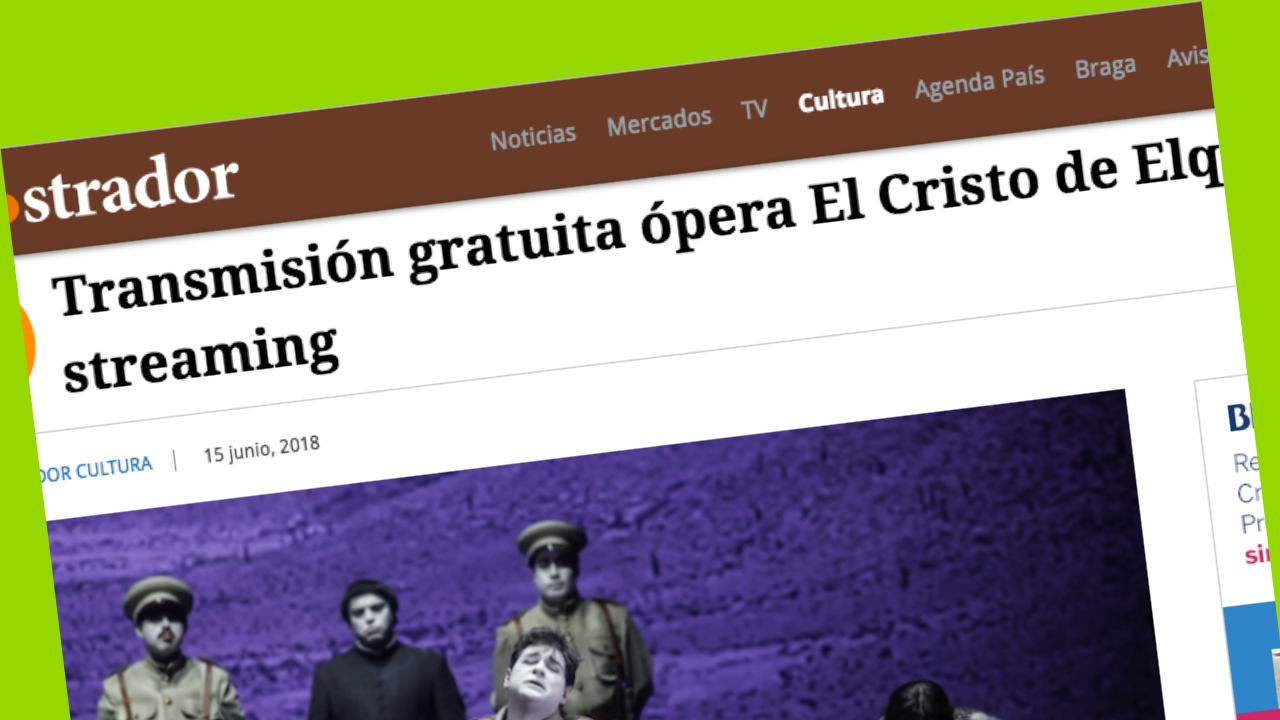 Ópera el Cristo de Elqui, el mostrador
