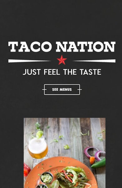 Taco Nation Mobile The Woodlands Web Design Page