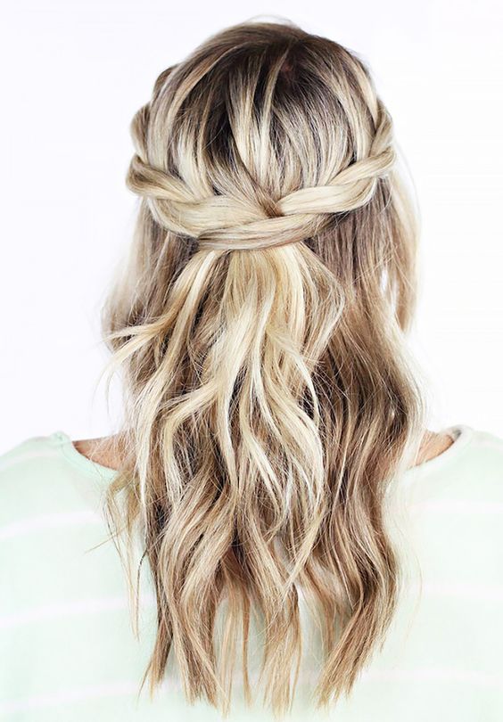 Twisted crown braid - bridal hair